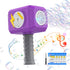 Bubble Machine, 2024 NEW Hammer Bubble Gun Kids Toys for Ages 3 4 5 6 7 8 Year Old Bubbles Wand Toy with Light & Music Bubbles Blaster Include Bub...