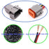 Deutsch DT 8 Pin Connector,DT Automotive Waterproof Electrical Connector 8 Way Male Female Plug Wiring Harness,with 16 AWG Cable Wire,for Car,Truc...