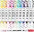 TRANSON 24 Color Bold and Fine Dual-tip Acrylic Paint Pen Set for Canvas Rock Wood Leather Ceramic DIY Painting...