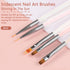 BQAN 5pc Nail Art Brushes Nail Ombre Brush Nail Design Painting Brushes UV Gel Nail Brush Professional Nail Art Design Brushes set...