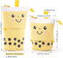 ANGOOBABY Cute Pencil Case Standing Pen Holder Telescopic Makeup Pouch Pop Up Cosmetics Bag with Kawaii Smile Face Stationery case Office Organize...
