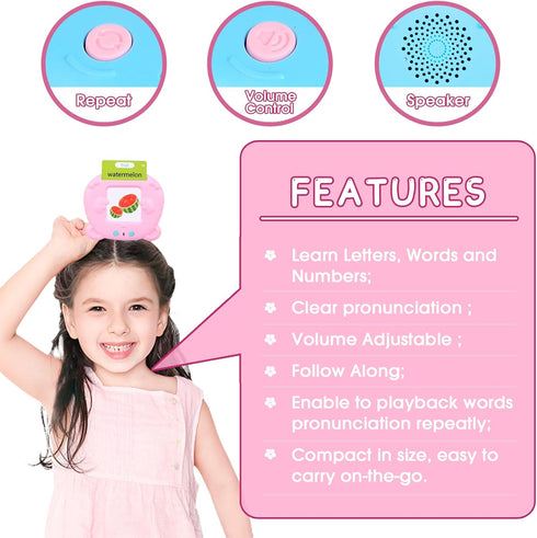 Toddler Toys for 2 3 4 5 6 Year Old Boys and Girls 224 Sight Words Talking Flash Cards Autism Sensory Toys Speech Therapy Toys Montessori Toys Edu...