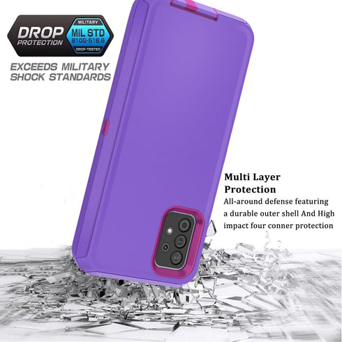 Galaxy A52 5G Case for Samsung Galaxy A52 5G Case Military Drop Shockproof Armor Heavy Duty Rugged 3 in 1 Protection Cover for Galaxy A52 5G Phone...