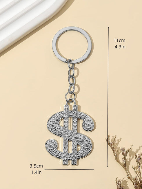 Cute Dollar Keychains for Car keys Adorable Bag Charms Good Luck Pendant for Women Men Wallet Handbag...
