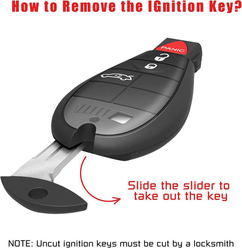 VOFONO 4 Button Key Fob Fit for 2008-2011 Chrysler 300, 2008-2014 Dodge Caravan, 2008-2013 Durango, 2009-2013 Journey, 2008-2012 Charger, 2008-201...