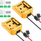 2 Packs Power Wheels Adapter for Dewalt 20V Battery Adapter Power Wheels Battery Converter Kit with Fuse & Switch & Wire Terminals, 12AWG Wire, fo...