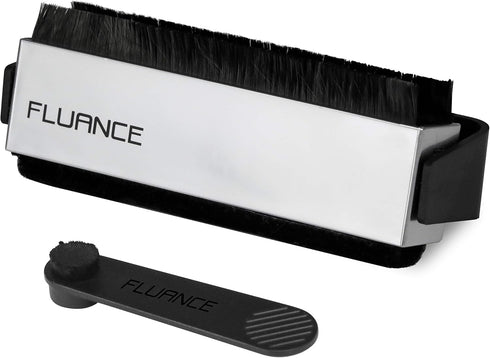 Fluance Vinyl Record & Stylus Cleaning Kit with 2-in-1 Anti-Static Carbon Fiber & Soft Velvet LP Brush and Stylus Brush (VB52)...