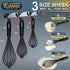 Whisk,Silicone Whisks for Cooking non Scratch Protect your ceramics from sticking to pots and pans.7+9+11in wisk.Perfect for Blending, Whisking, B...