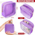 Hushee 4 Pcs Clear Nylon Makeup Bag for Women Christmas Gifts Preppy Cosmetic Bag PVC Travel Toiletry Bag Zipper Pouch Waterproof Storage Organize...