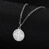 EUEAVAN Jerusalem Crusaders Cross Pendant Necklace Jerusalem Medallion Disc Greek Religious Medieval Jewelry Baptism Gift Women Men...