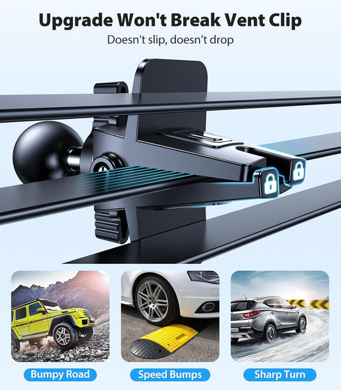 VICSEED for MagSafe Car Mount?Upgraded Strongest Magnet Power? Magnetic Phone Holder for Car Vent 360 Adjustable Magnetic Car Phone Holder Mount f...