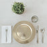 Ms Lovely Metallic Foil Charger Plates - Set of 6 - Made of Thick Plastic - Gold...