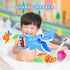Bath Toys Baby Bath Essentials Fishing Pole Games Swimming Shark Grabber Water Table Pool Bath Time Infant Bathtub Toy Set Non Toxic Mold Free Bat...