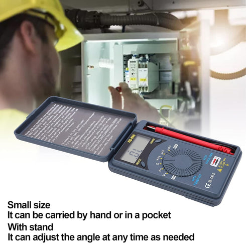 Multimeter, Volt Meter Pocket Digital Display Screen Large Range for Measuring Voltage Resistance Current for Automotive...