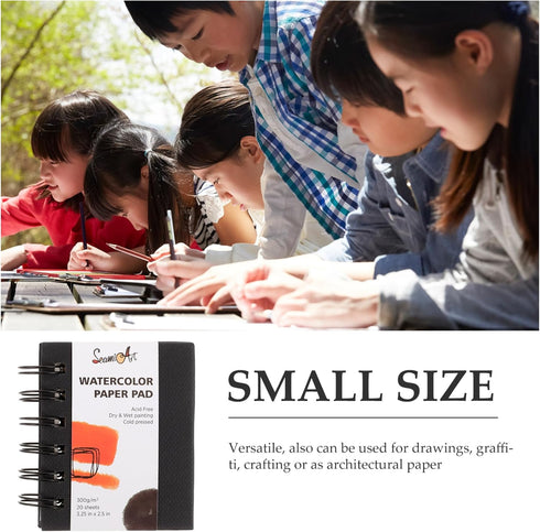 EXCEART Drawing Book Watercolor Painting Sketchbook Blank Sketch Book Art Drawing Notebook Spiral Sketch Book Painting Sketch Book Drawing Sketchb...