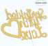Sprinkled With Love Cake Topper for Welcome Baby, Hello World,Gender Reveal Baby Shower Party Decorations ? Double Sided Gold Glitter ?...