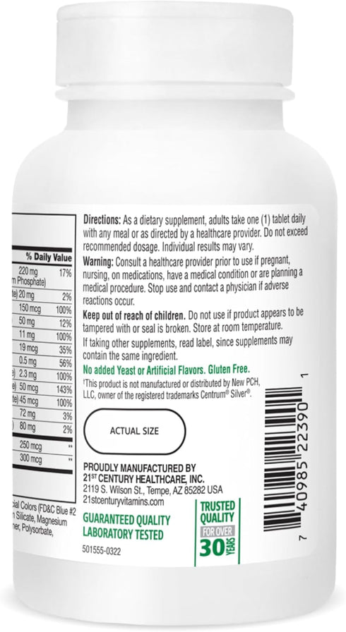 21st Century Sentry Senior Tablets, 125-Count (22390)...