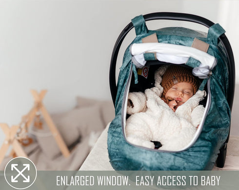 Universal Fit Car Seat Covers for Babies by SA ACCESSORIES – Waterproof Infant and Baby Car Seat Cover with Storage Bag - Carseat Canopy for Boys ...