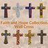 Comfy Hour Faith and Hope Collection Polyresin Wall Hanging Cross (Multi-Color)...