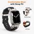amBand Bands Compatible with Apple Watch 9/8/7 45mm, M1 Sport Series Rugged Durable Strap with Stainless Steel Connector to Match Watch's Metal Ca...