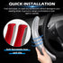 Cartist Carbon Fiber Steering Wheel Cover Custom Fit for Tesla Model 3 2017-2023 2024 and Model Y 2020-2023 2024 Anti Skid Leather Car Segmented S...