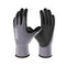 COOLJOB 6 Pairs Nitrile Rubber Coated Nylon Safety Work Gloves Pack Bulk, Dotted for Non-Slip Grip, Breathable Soft Seamless Knit Nitrile Dipped G...