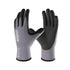 COOLJOB 6 Pairs Nitrile Rubber Coated Nylon Safety Work Gloves Pack Bulk, Dotted for Non-Slip Grip, Breathable Soft Seamless Knit Nitrile Dipped G...