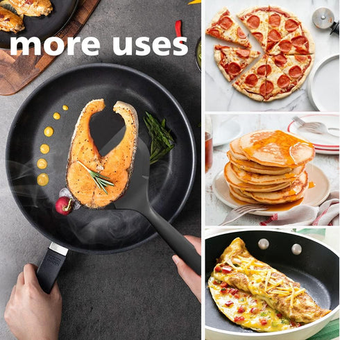 Silicone Tamagoyaki Spatula Japanese Omelette Spatula Wide Silicone Pancake Spatula Nonstick Heat-Resistant Pancake Shovel for Egg, Fish, Burgers,...