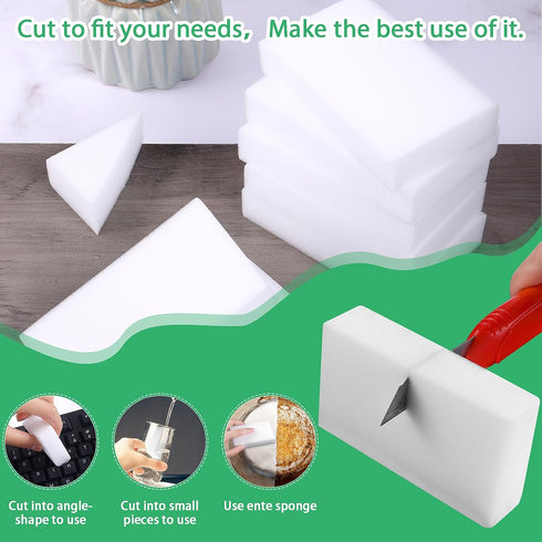 Magic Cleaning Sponges Eraser 20 Pack Multi-Functional Bulk Household Cleaning Foam Pads Generic Premium Kitchen Magic Brush Sheet for Dish Furnit...
