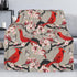 Red Cute Birds Cherry Flowers Soft Throw Blanket 40x50 inch Lightweight Warm Flannel Fleece Blanket for Couch Bed Sofa Travel Camping for Kids Adu...