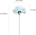 ONLY ART Blue Silk Hydrangea Flower Heads 10 Pcs with Removable Stems 12.5" Faux Flowers for Home, Wedding & Event Décor...