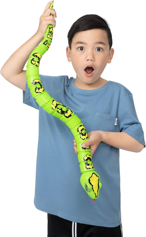 Robo Alive King Python by ZURU (Frustration Free Packaging) Battery-Powered Robotic Snake , Interactive Kids Toys, Giant Prank Snake Toy for Boys,...