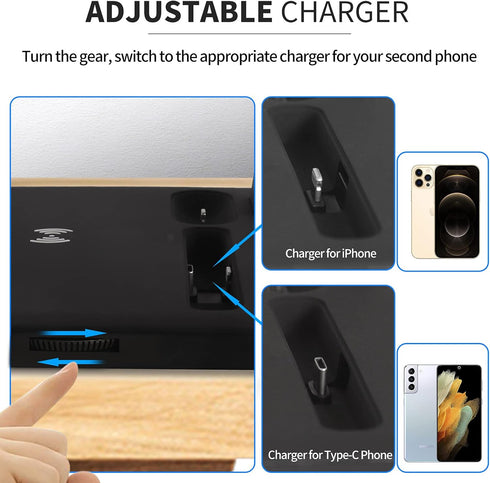 Wireless Charger 4 in 1, Detachable Wireless Portable Charger for AirPods/iWatch, Qi Wireless Charger for iPhone/Samsung Galaxy/Other Qi Phones......