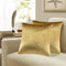 GIGIZAZA Decorative Throw Pillow Covers 16x16,Set of 2 Gold Square Couch Pillow Covers,Velvet Sofa Boho Cushion Pillows...