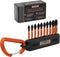 Railer Phillips Screwdriver Bit Set - Premium S2 Steel 2 Inch Phillips Impact Driver 10-Piece Bit Set With A Tool Storage Bit Holder & Carabiner...