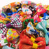 100Pcs Pet Dog Hair Bows Bowknot Topknot with Rubber Bands Cat Puppy Headdress Grooming Hair Accessories Random Color...