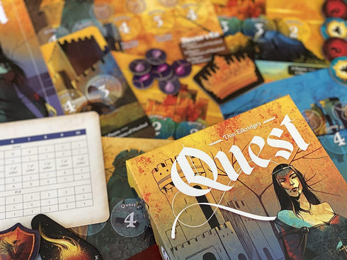 Quest - by Indie Boards and Cards -Social Deduction Board Game...