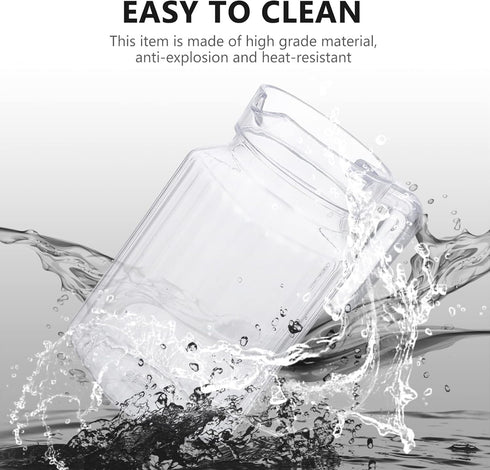 IMIKEYA Small Glass Pitcher Plastic Pitcher with Lid Cold Water Kettle Juice Pitcher Water Beverage Pitcher for Ice Tea Drinks Home Party Supplies...