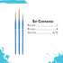 Princeton Select Artiste Paintbrush, 1-3 Brush Set, Blue...