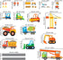 DECOWALL DS-8012 Construction Site Cars Island Kids Wall Stickers Wall Decals Peel and Stick Removable Wall Stickers for Kids Nursery Bedroom Livi...