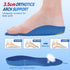 Kids Orthotic Arch Support Shoe Insoles, Children Pu Cushioning Inserts, Shock Absorption Velvet Surfaces Deep Heel Cup Inner Sole for Flat Feet, ...