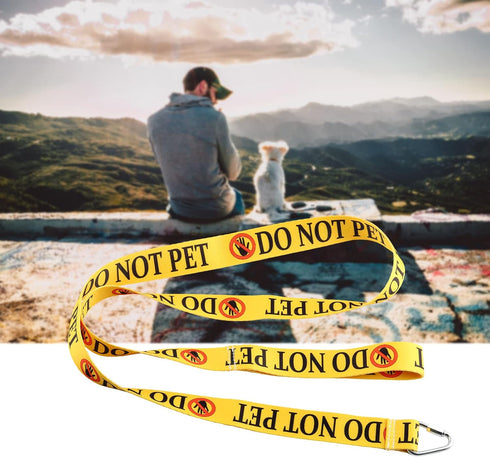 JXGZSO Do Not Pet/Not Dog Friendly/No Eye Contact Dog Lead Give Me Space Dog Leash Wrap Rescue Dog Lead (Do Not Pet Leashes)...