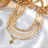 KISS WIFE Jewelry Set for Women, Necklaces Bracelets Rings and Earrings Sets, Gold Silver Vacation Jewelry Fashion Costume Jewelry Packs, Gifts fo...