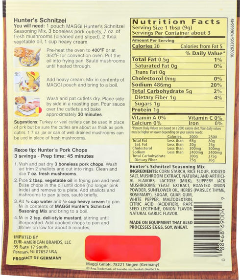 Maggi Mix Seasoning Jagger Schnitzel, 0.952 oz...