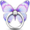 Purple Metal Cell Phone Ring Butterfly Holder, Finger Kickstand Back Stand Hand Grip Compatible with Smartphone, Tablet, E-Reader, Etc.......