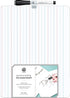 U Brands Dry Erase Lap Board, Double Sided, Ruled and Plain, 9 x 12 Inches, Dry Erase Marker Included (484U06-24)...