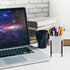 Pencil Holders & Pen Holders for Desk,Ceramic Pen Holders with Black Metal Bracket for Women, Desktop Stationery Organizer Table Makeup Brush Hold...