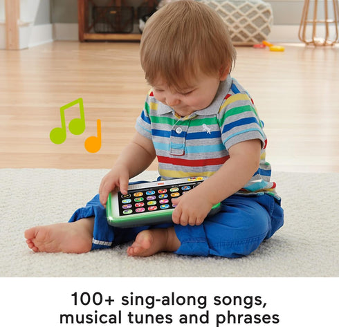 Fisher-Price Laugh & Learn Toddler Learning Toy Smart Stages Tablet Pretend Computer with Music & Lights for Ages 1+ Years...