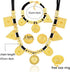 Ethiopian Jewelry Gold Color Rope Sets for African/Ethiopia/Eritrean Women Wedding Jewelry Sets...