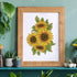 FINGERINSPIRE 6 Pcs Sunflower Stencils Drawing Painting Templates Sets Plastic Layered Sunflower Painting Stencils Sunflower Template Sets for Pai...